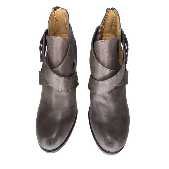 Natural Soul Gray Ankle Booties - Picture 3 of 9